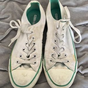 Converse All Star double tongue teal accent